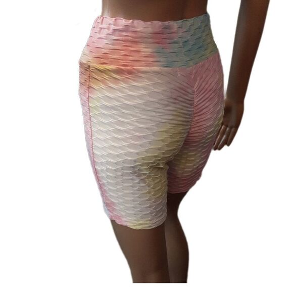 JOLIE & JOY Biker‎ Shorts Tie Dye Pastel Size Medium - Picture 2 of 6